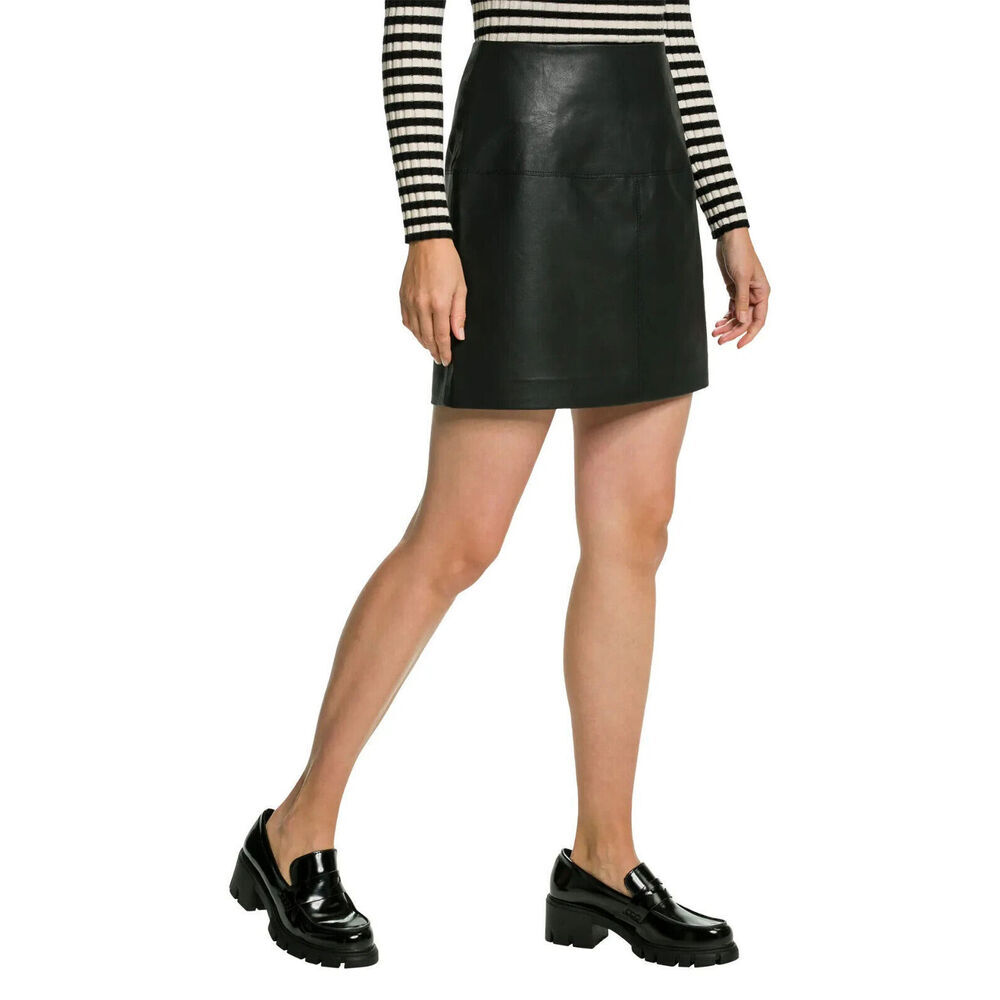 NEW! Ted Baker Women's 0 Verium PU Leather Suede Mini Skirt NWT $225 - Picture 1 of 4